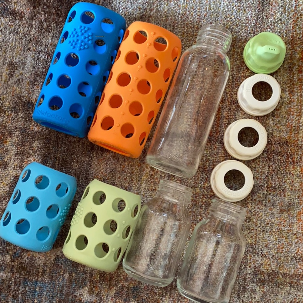 Lifefactory Glass Baby bottle and sippy items